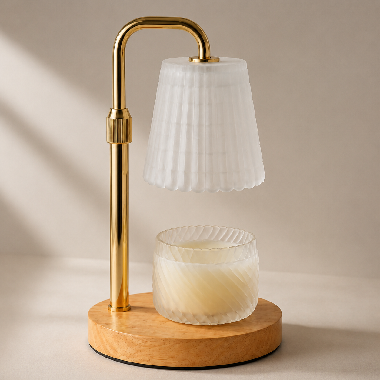 Wood •  Gold • Fluted